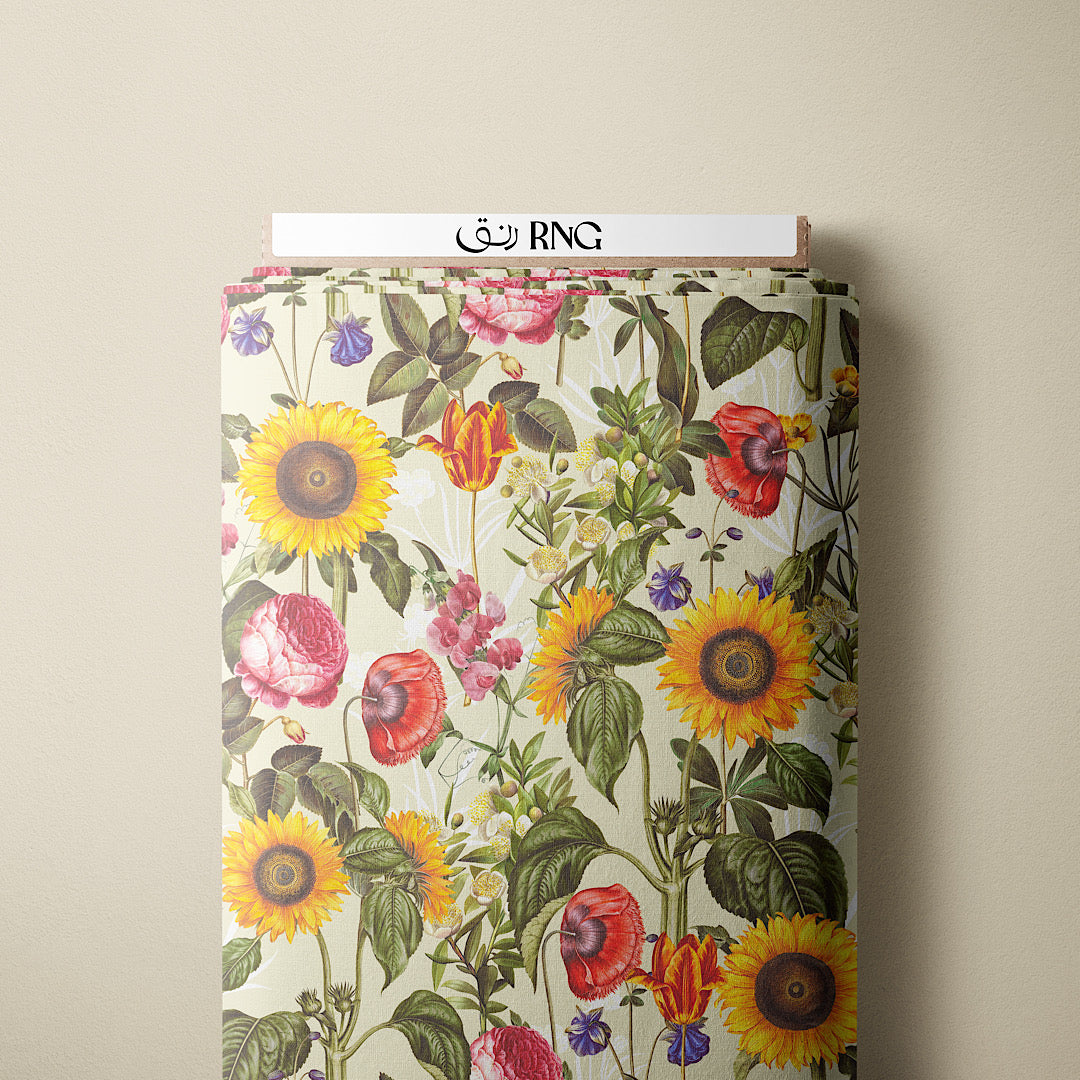 Sunflower Field - Cotton Tana Lawn