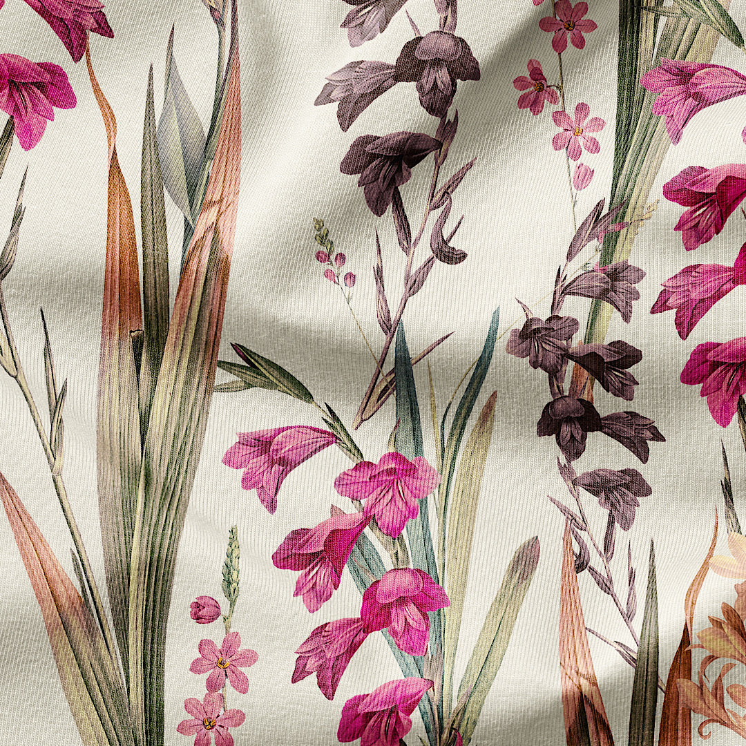Pink Lilly Field - Cotton Tana Lawn