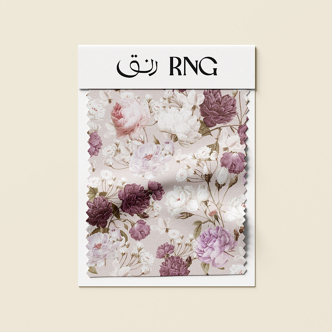Purple Roses - Cotton Tana Lawn