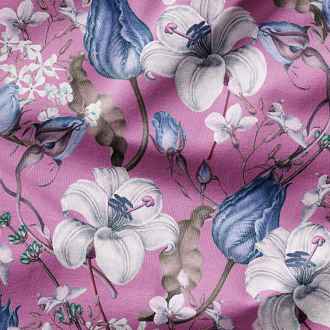 Blue Tulips - Cotton Tana Lawn