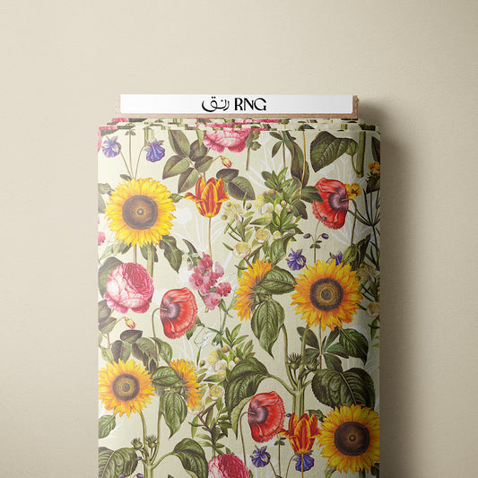 Sunflower Field - Cotton Tana Lawn