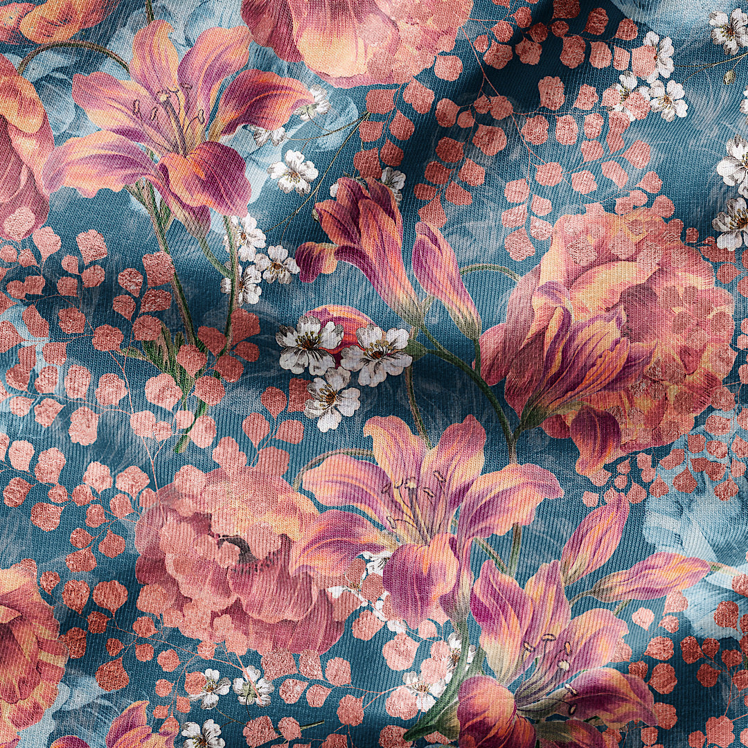 Wild Tiger Lilly  - Cotton Tana Lawn