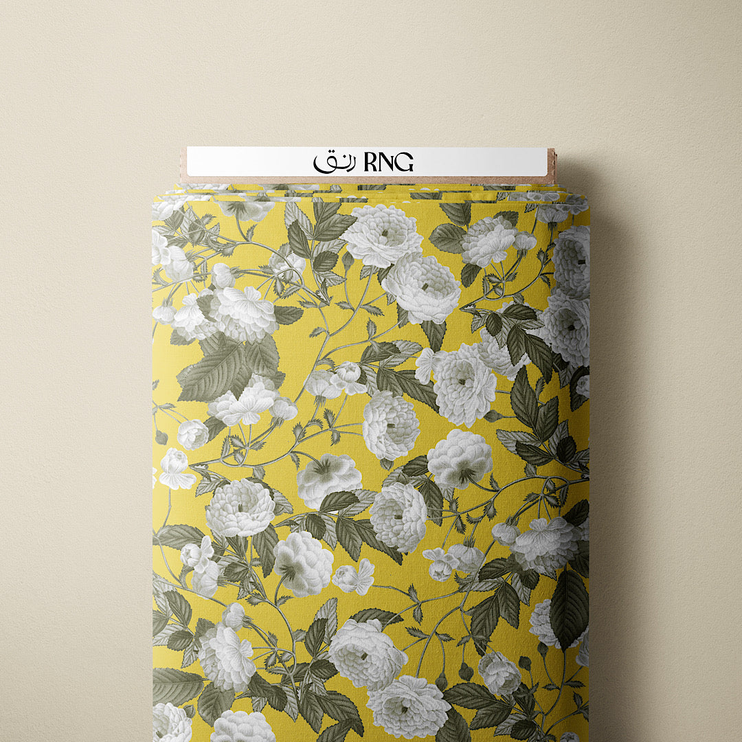 White Roses - Cotton Tana Lawn