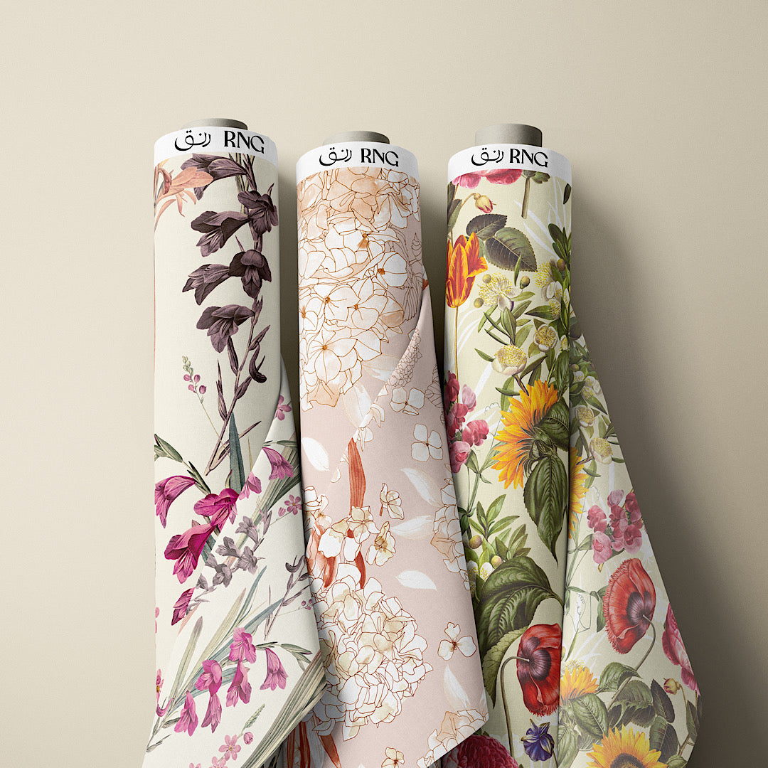 Hydrangea Sunset - Cotton Tana Lawn