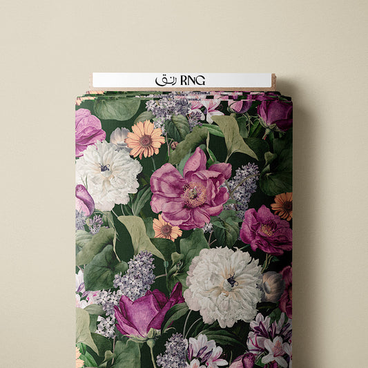 Dark Garden - Cotton Tana Lawn