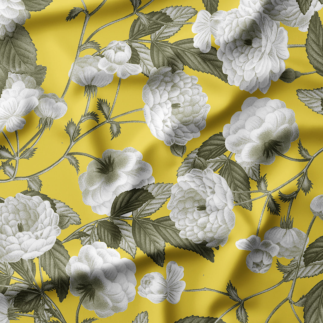 White Roses - Cotton Tana Lawn