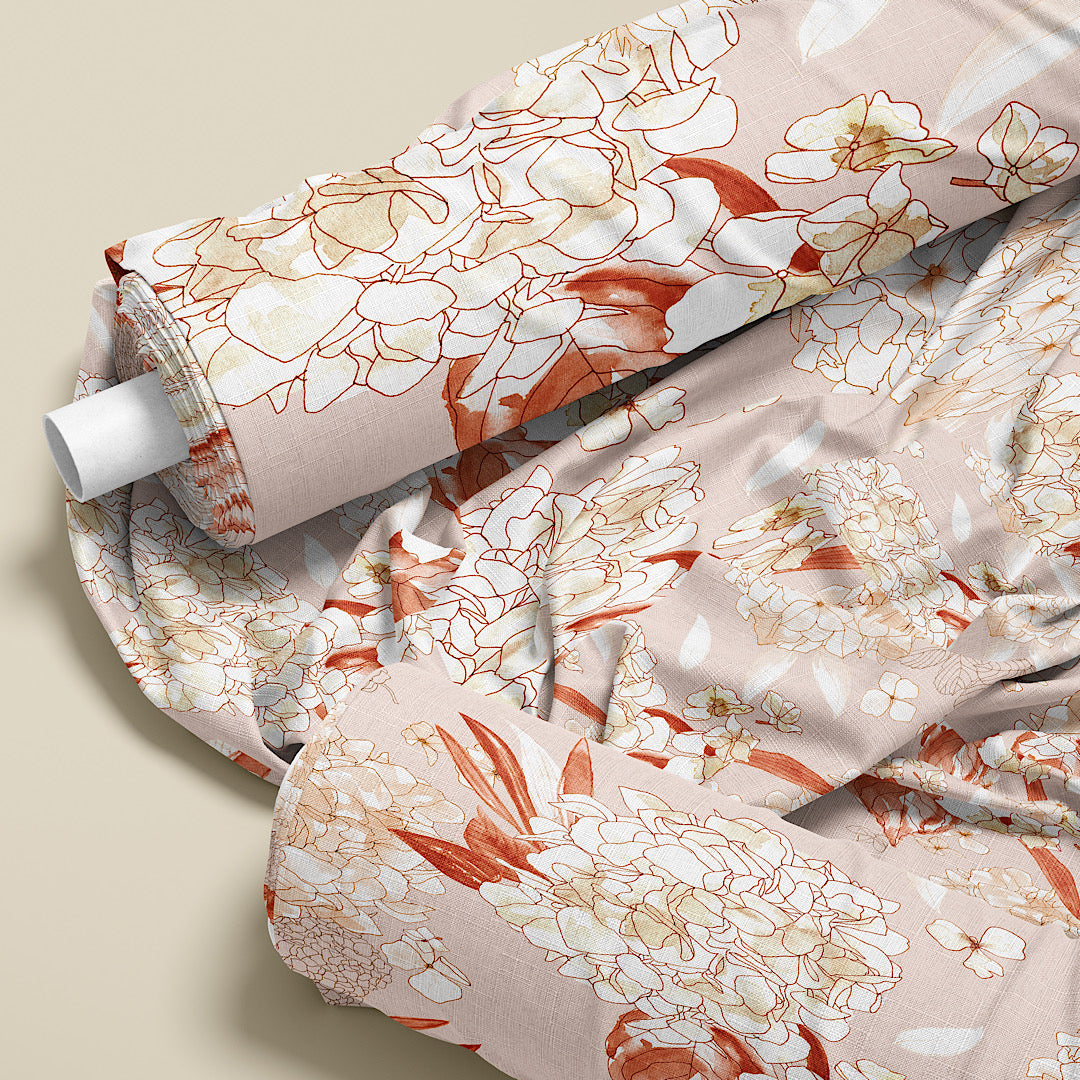 Hydrangea Sunset - Cotton Tana Lawn